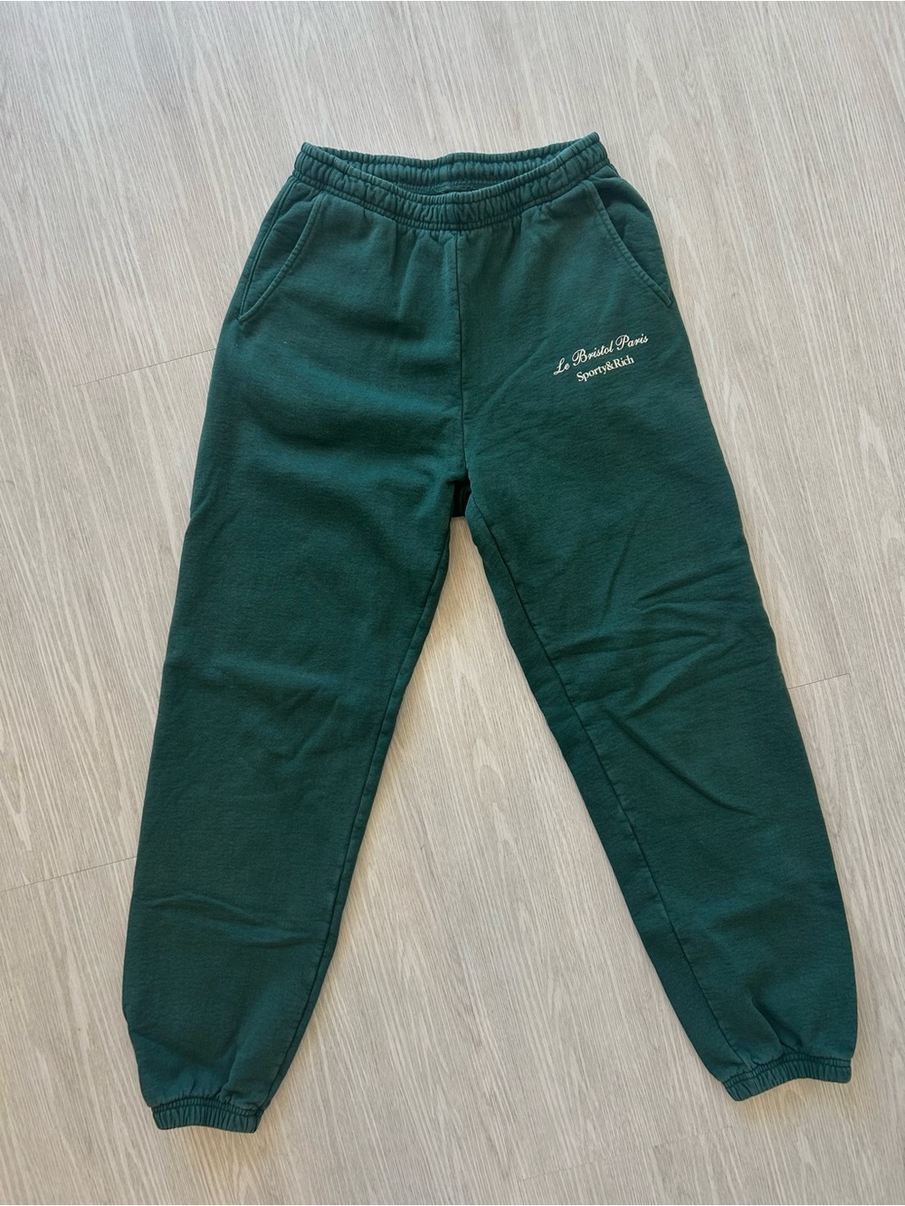 Sporty & Rich x Le Bristol Paris Sweatpants Forest Green